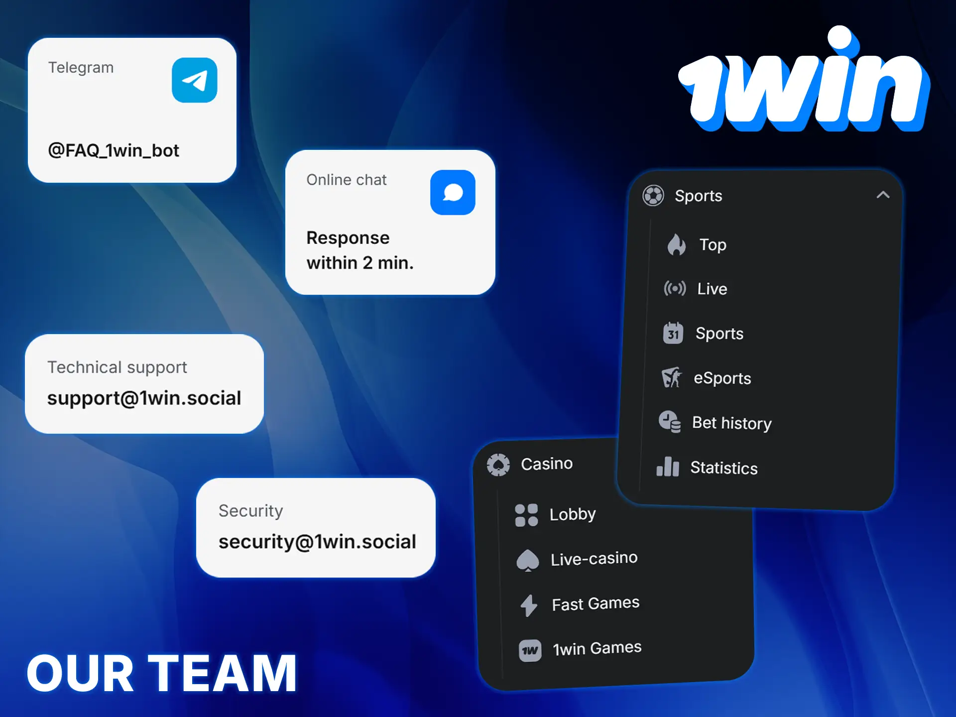 1Win team of experts ensures the platforms reliability and convenience.
