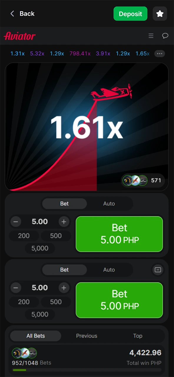 Start playing Aviator in the 1Win app.