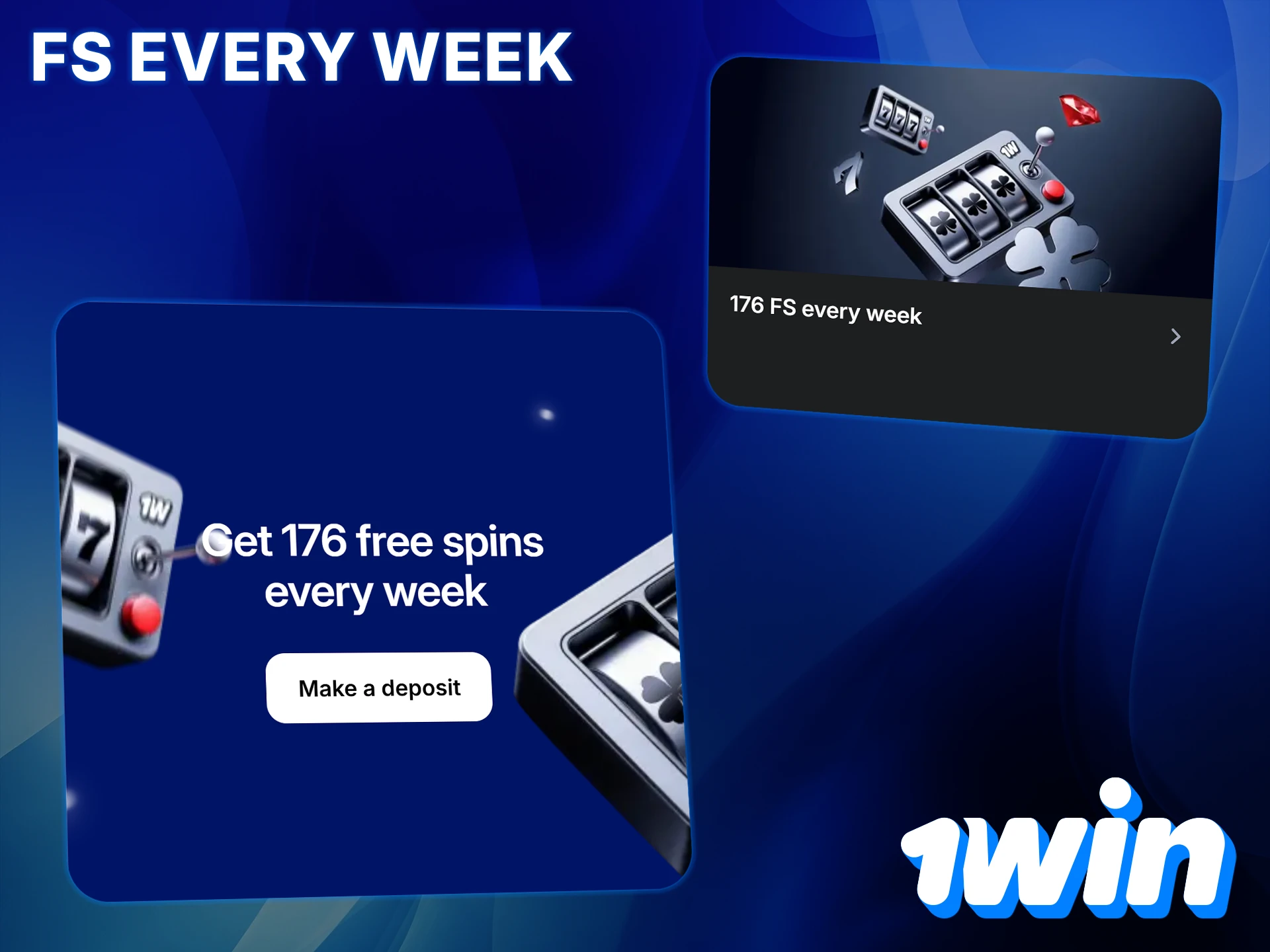 Deposit on Mondays and Tuesdays to get free spins at 1Win.