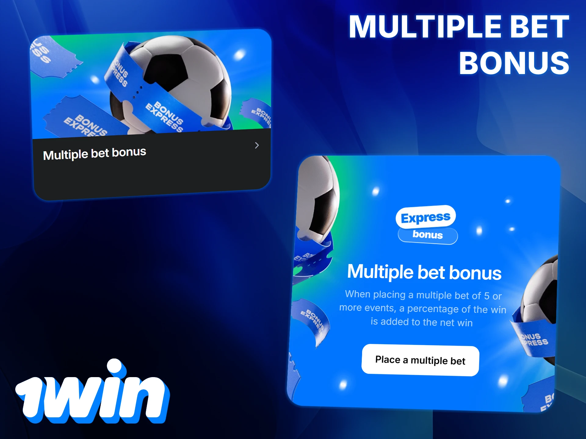 Boost your accumulator bets at 1Win.
