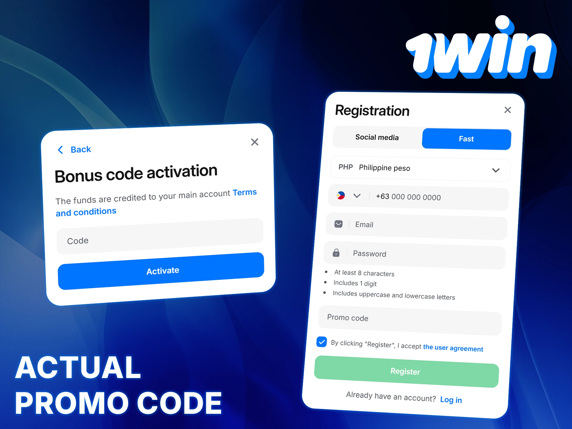 Claim your bonus with the 1Win promo code.