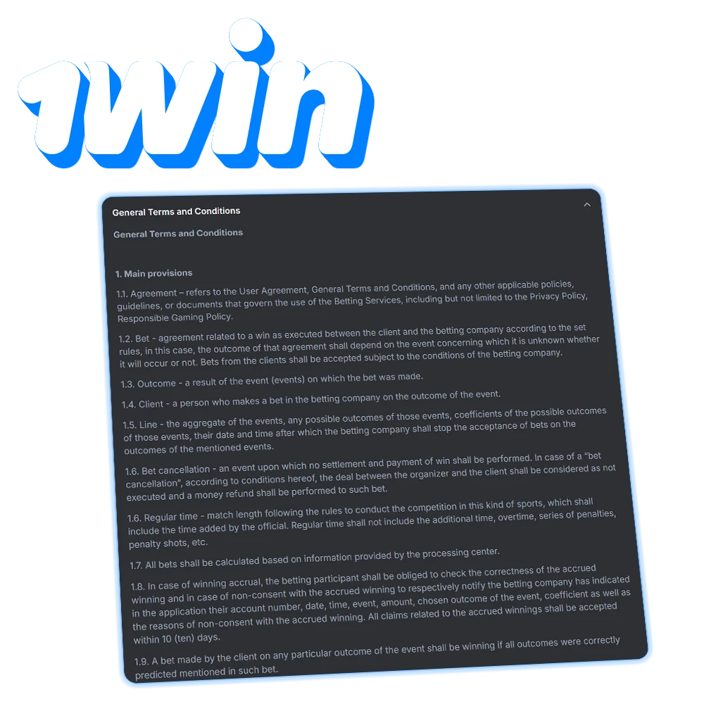 Familiarise yourself with 1Win rules to have a comfortable gaming experience.
