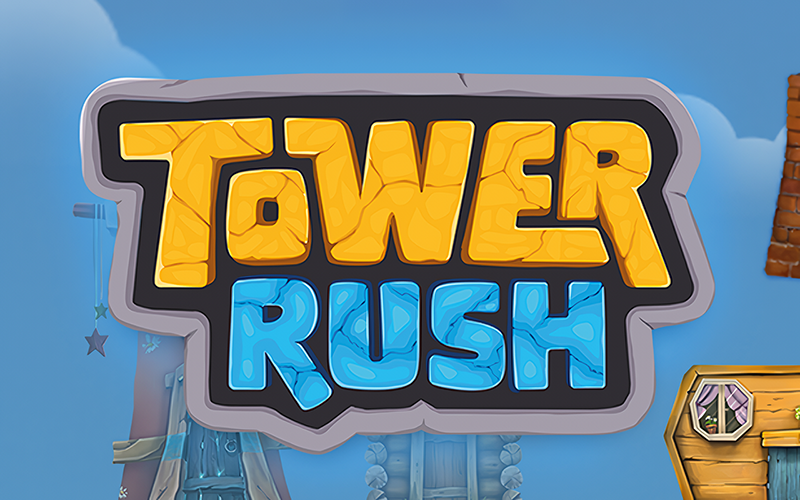 Climb as high as you can in Tower Rush at 1Win.