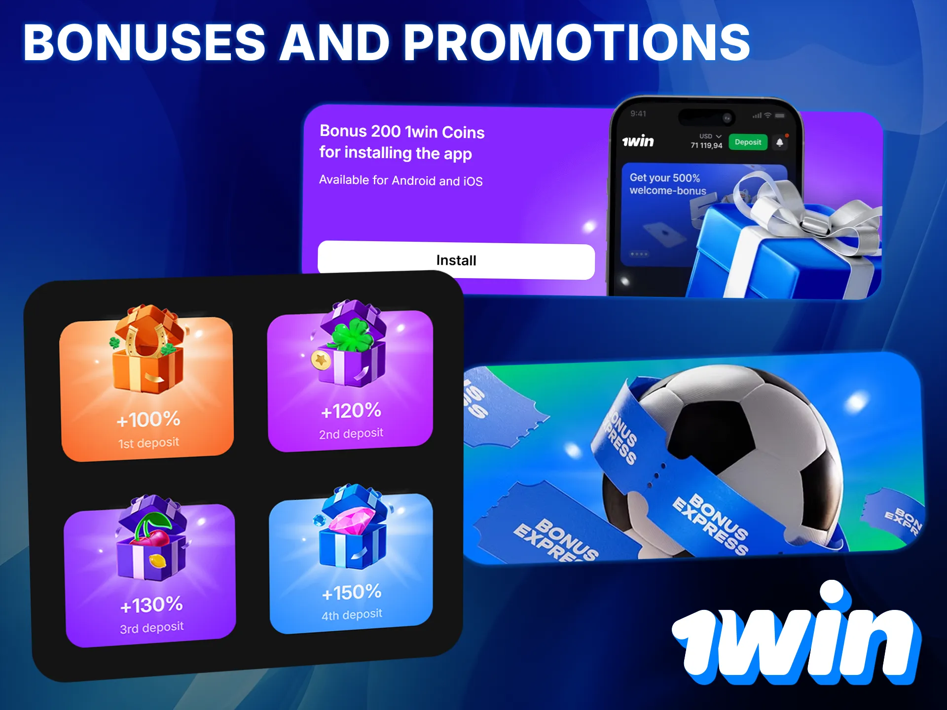 Claim your welcome bonus, free spins and multiple bet bonus to boost your bet on CS2 at 1win.