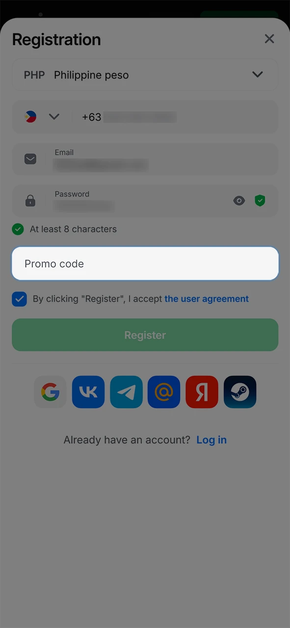 Use the promo code to get 1win bonuses.