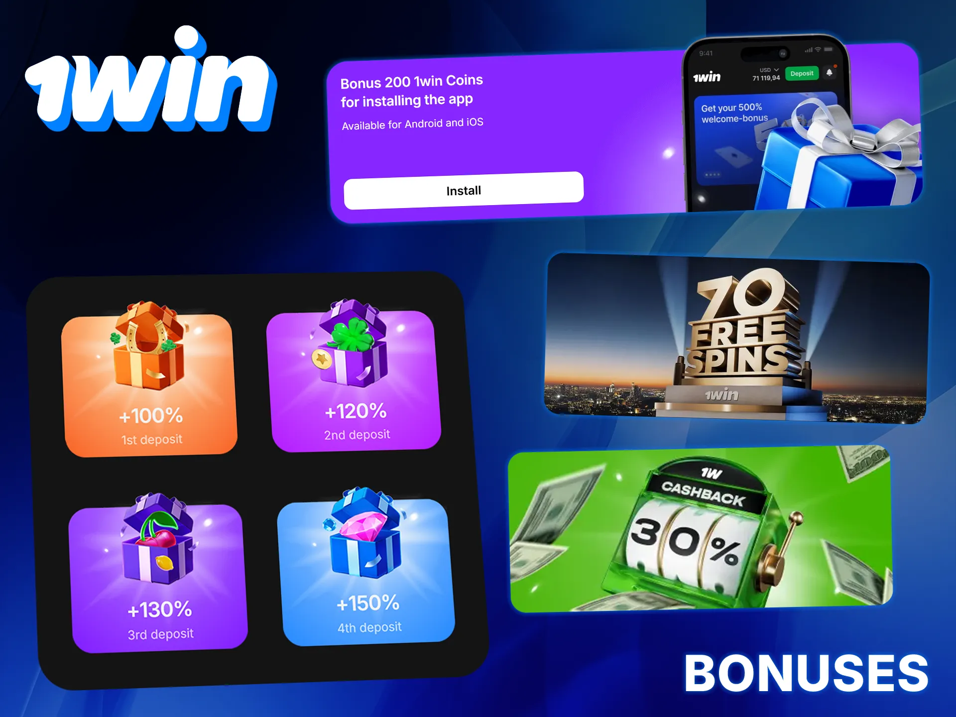 Get a welcome bonus, cashback, and free spins to play Rocket Queen at 1win.
