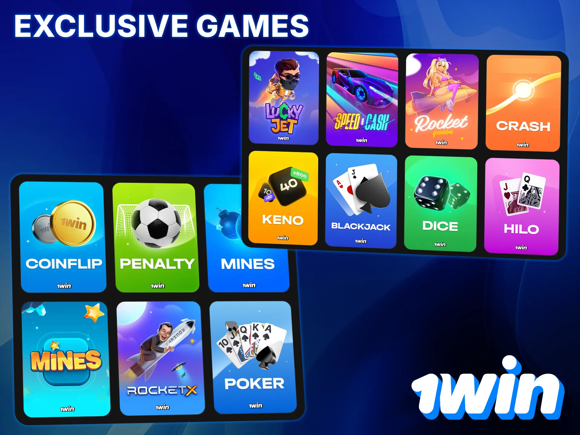 Explore exclusive 1win slots, crash games, and tables.