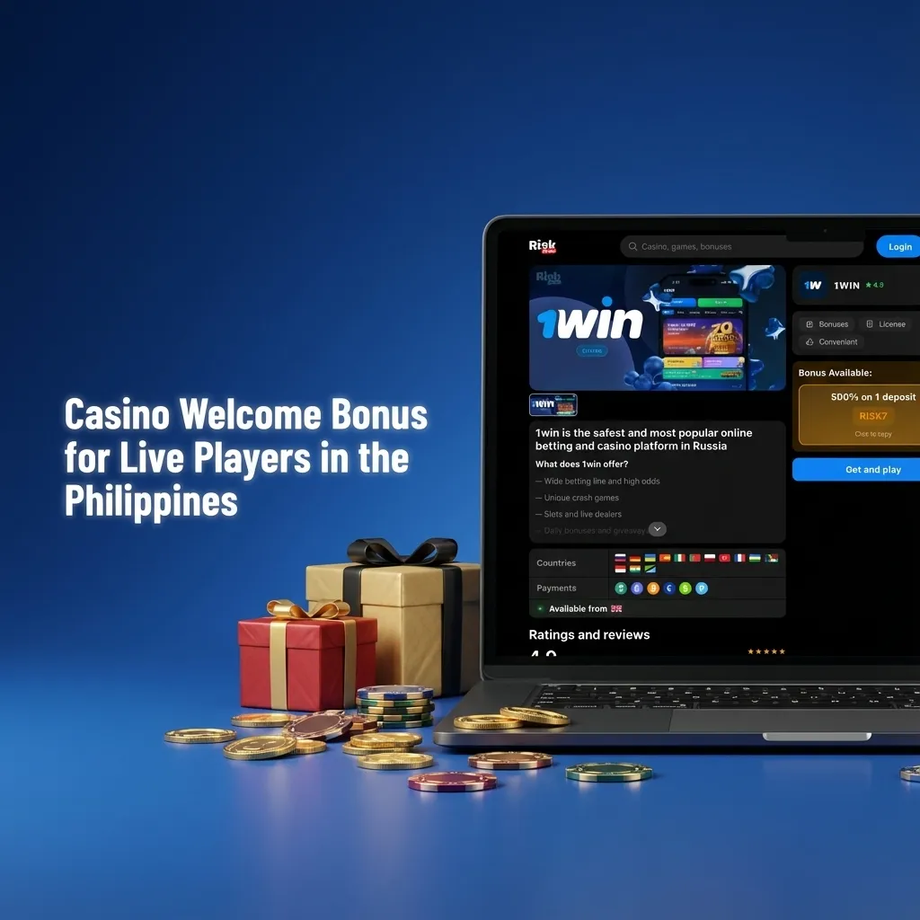 Graphic promoting 500% casino welcome bonus up to PHP 183,200 for new live players in the Philippines