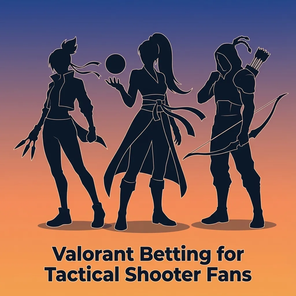 Valorant esports betting banner with agents, tactical HUD, and highlighted odds for live and pre-match Valorant tournaments